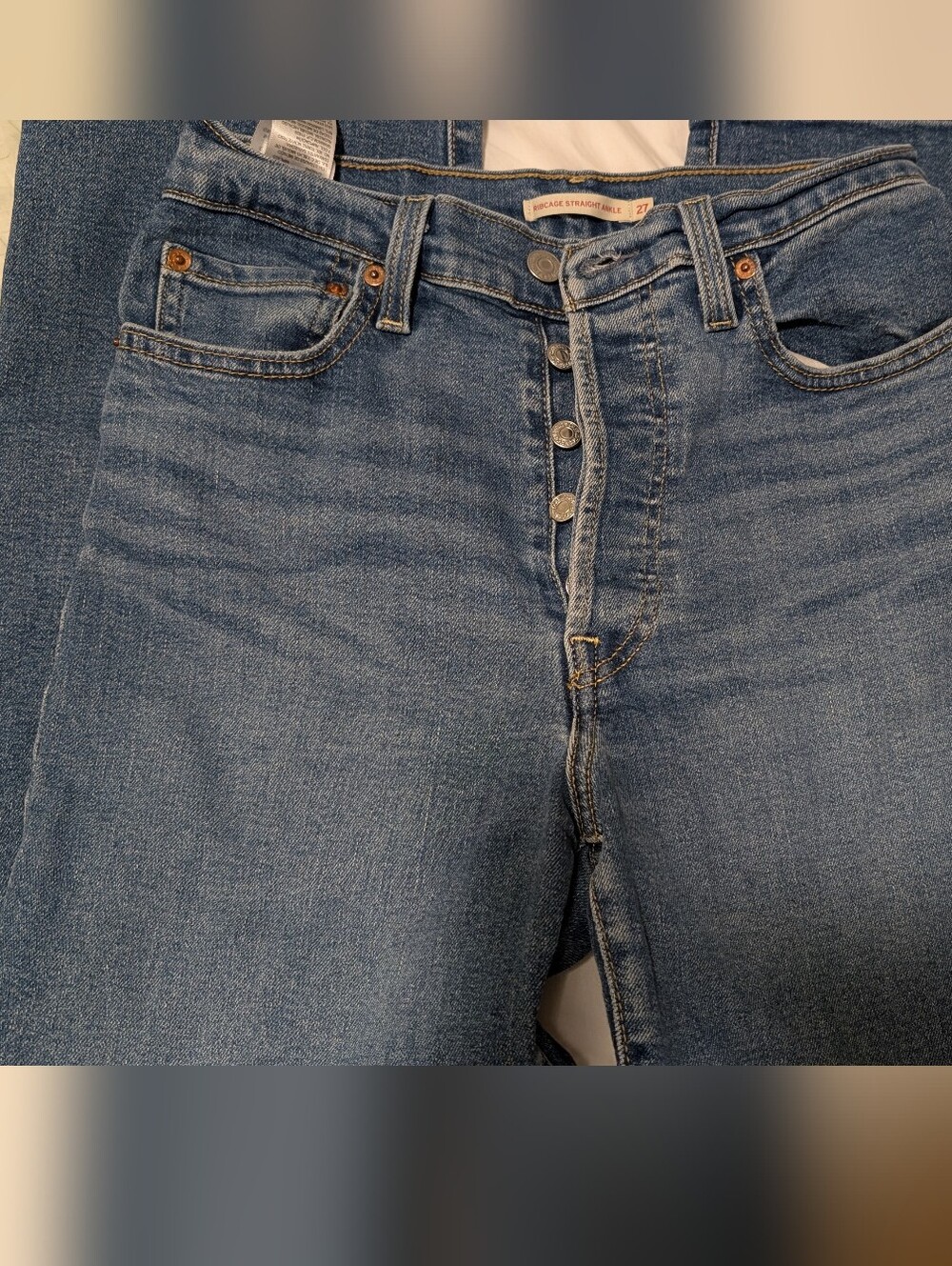 Levi's Jean Ribcage Straight Ankle Size 27 - Picture 5 of 5